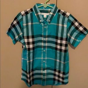 Boys Burberry button down shirt